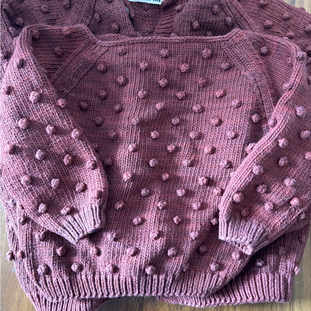 Misha & Puff baby/ toddler cotton popcorn sweater